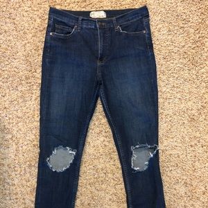 Free People Denim Jeans (High Waisted)